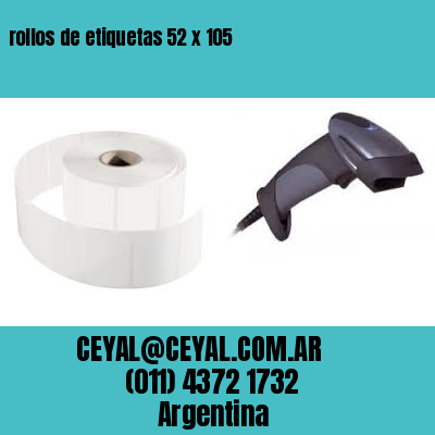rollos de etiquetas 52 x 105