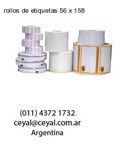 rollos de etiquetas 56 x 158
