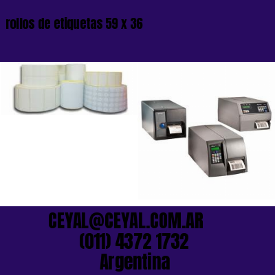 rollos de etiquetas 59 x 36