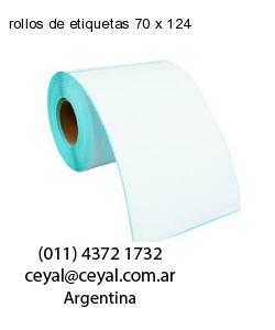rollos de etiquetas 70 x 124