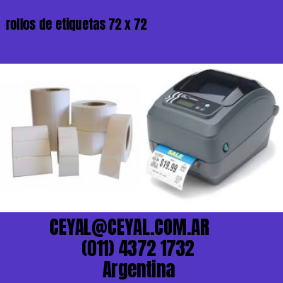 rollos de etiquetas 72 x 72