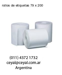 rollos de etiquetas 79 x 200