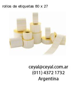 rollos de etiquetas 80 x 27