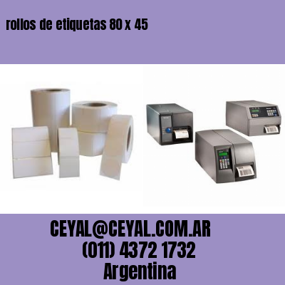 rollos de etiquetas 80 x 45