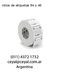rollos de etiquetas 84 x 48