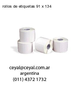 rollos de etiquetas 91 x 134