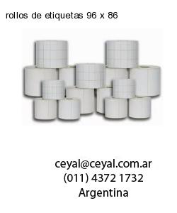 rollos de etiquetas 96 x 86