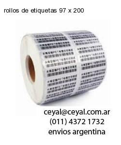 rollos de etiquetas 97 x 200