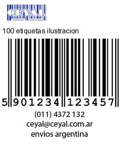 100 etiquetas ilustracion