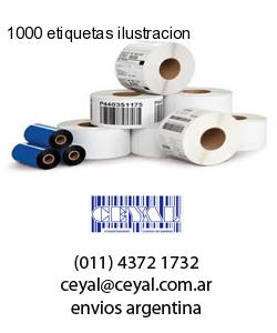 1000 etiquetas ilustracion