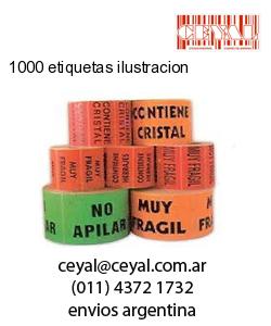 1000 etiquetas ilustracion