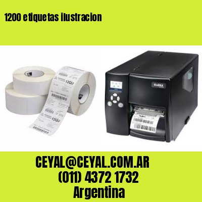 1200 etiquetas ilustracion