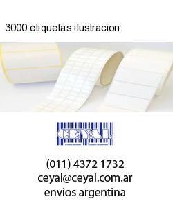 3000 etiquetas ilustracion