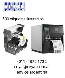 500 etiquetas ilustracion