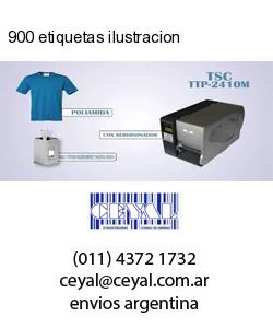 900 etiquetas ilustracion