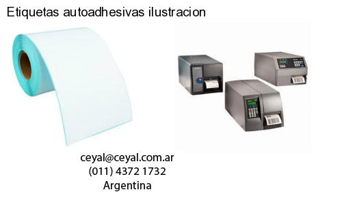 Etiquetas autoadhesivas ilustracion