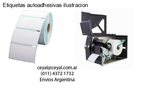Etiquetas autoadhesivas ilustracion