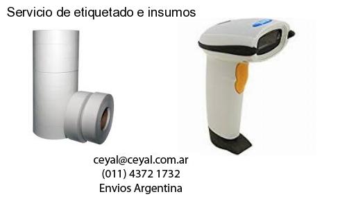 Servicio de etiquetado e insumos