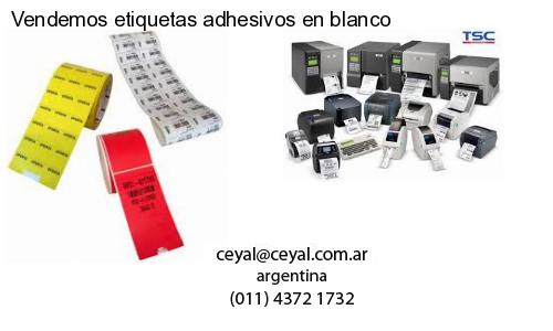 Vendemos etiquetas adhesivos en blanco