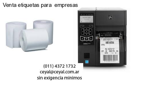 Venta etiquetas para  empresas