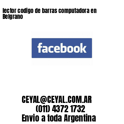 lector codigo de barras computadora en Belgrano