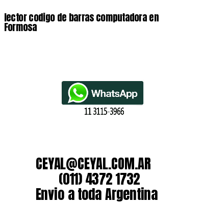 lector codigo de barras computadora en Formosa