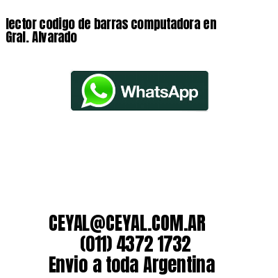lector codigo de barras computadora en Gral. Alvarado
