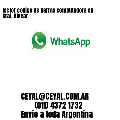 lector codigo de barras computadora en Gral. Alvear