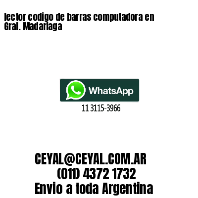 lector codigo de barras computadora en Gral. Madariaga