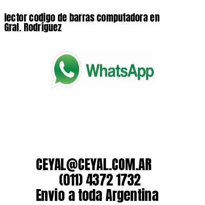 lector codigo de barras computadora en Gral. Rodríguez