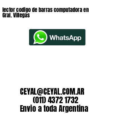 lector codigo de barras computadora en Gral. Villegas