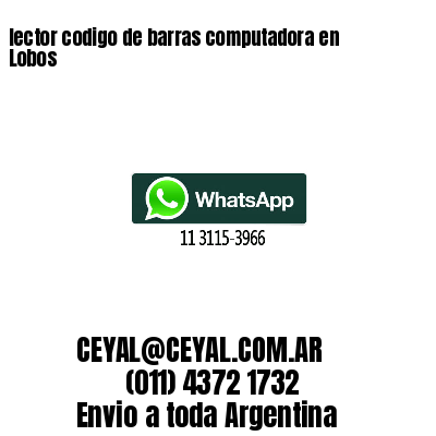 lector codigo de barras computadora en Lobos