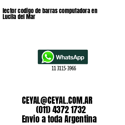 lector codigo de barras computadora en Lucila del Mar
