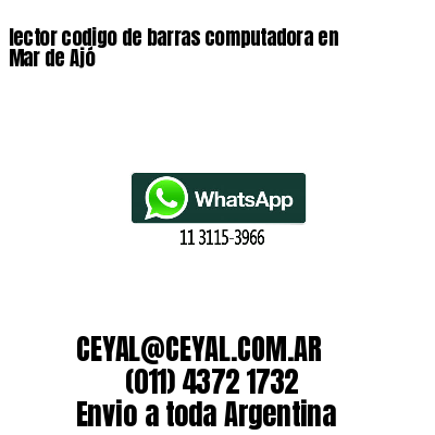lector codigo de barras computadora en Mar de Ajó