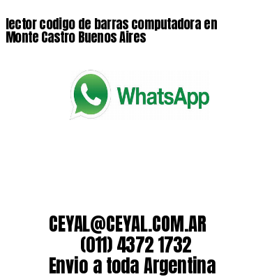 lector codigo de barras computadora en Monte Castro Buenos Aires