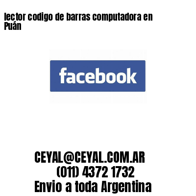 lector codigo de barras computadora en Puán
