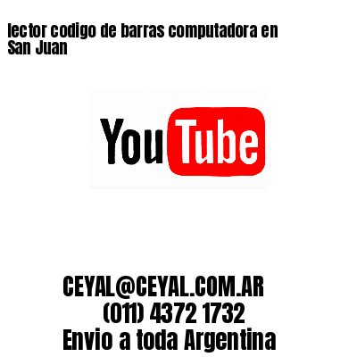 lector codigo de barras computadora en San Juan