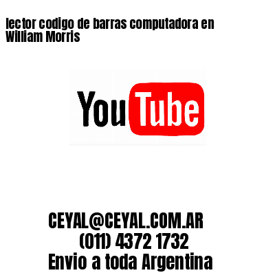 lector codigo de barras computadora en William Morris