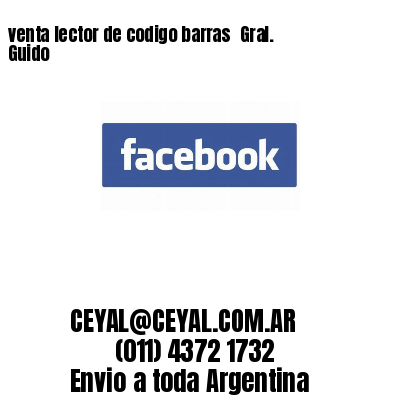 venta lector de codigo barras 	Gral. Guido