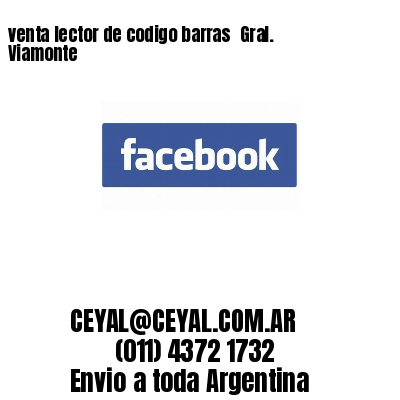 venta lector de codigo barras 	Gral. Viamonte