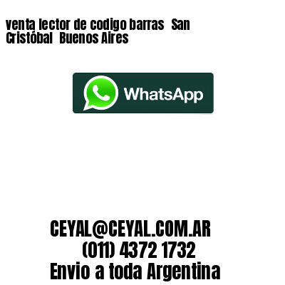 venta lector de codigo barras 	San Cristóbal  Buenos Aires