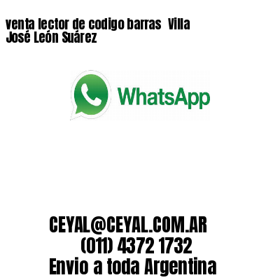 venta lector de codigo barras 	Villa José León Suárez