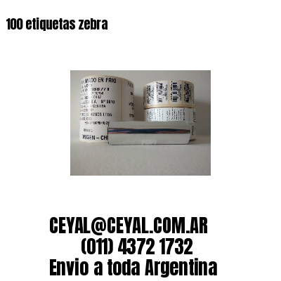 100 etiquetas zebra