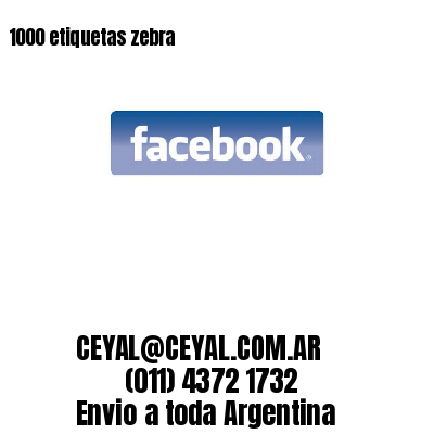 1000 etiquetas zebra