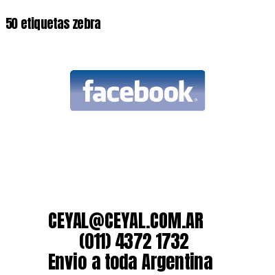 50 etiquetas zebra