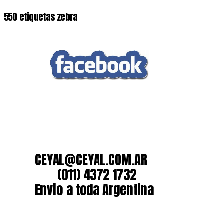 550 etiquetas zebra