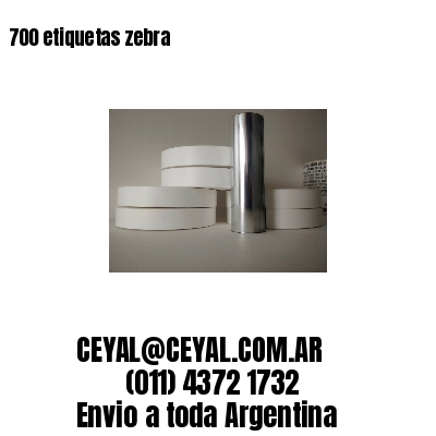 700 etiquetas zebra