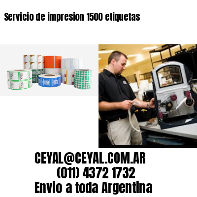Servicio de impresion 1500 etiquetas