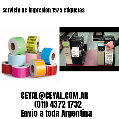 Servicio de impresion 1575 etiquetas