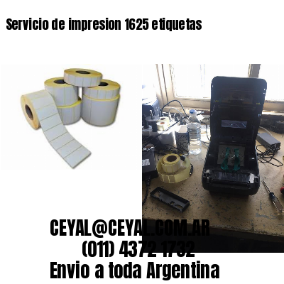 Servicio de impresion 1625 etiquetas